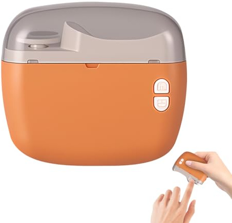 BommFu Coupe-Ongles Automatique | Ponceuse Manucure Silencieuse 2 Vitesses,Coupe-Ongles et Polisseur Automatique,Pour Manucure Et Pedicure Bureau Voyage Camping Adultes Seniors