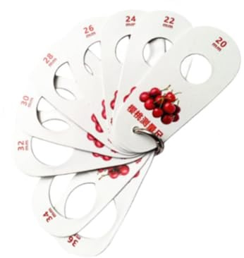 CYDZSRA Calibrador de frutas versátil, herramienta de medición esencial para quienes clasifican cerezas, arándanos y frambuesas, herramienta de, Cereza, 10x4.5 cm