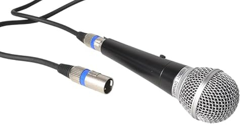 Vocal Microphone Dynamic, Metal Body With Switch - Supplied With Cable