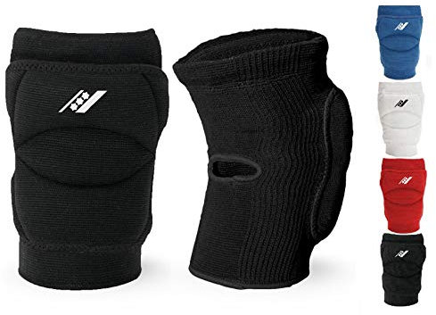 Rucanor Smash Knieschoner, 2 Stück Knieschutzer für Sport, Kniepolster mit Seitenaufprallsystem, Polyster, Unisex, M, Schwarz