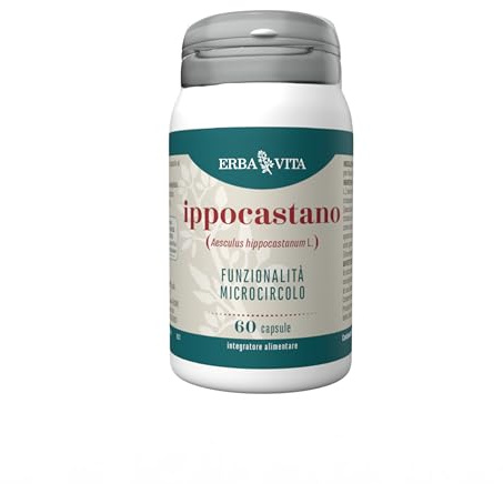 ERBA VITA Integratore Alimentare di Ippocastano - 60 Capsule - Utile al microcircolo