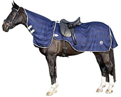 HKM Fliegenausreitdecke-11338 Fliegenausreitdecke 6900 Dunkelblau 145