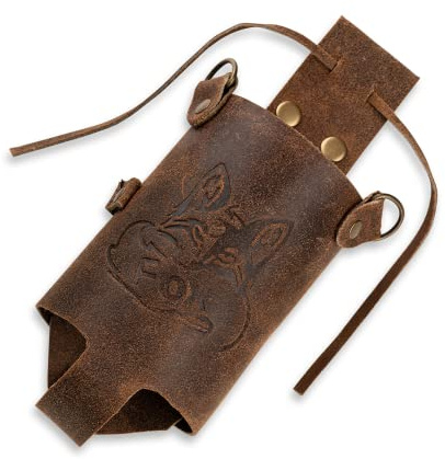 Black Forest Fox Holly Holster Halfter 2.0 aus Leder Bierholster mit Schulterriemen