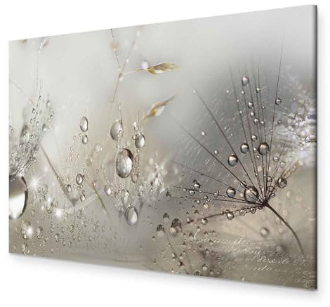 murando - Akustikbild Pusteblume Bilder Akustikschaum Hochleistungsschallabsorber Schallschutz Leinwand 1 tlg Wandbild Raumakustik Schalldämmung Blumen Abstrakt b-C-0268-b-a