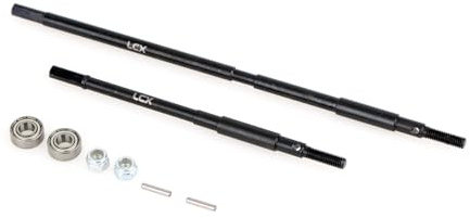 LCX Racing 1/10th RC Crawler Car AR60 OCP Eje trasero de acero duro eje de transmisión Dogbone eje recto para Axial Wraith Yeti RR10 SMT10, accesorios de piezas mejoradas