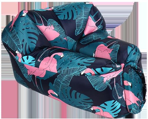 ZMIN Aufblasbares Sofa, Outdoor-Camping, tragbar, faul, schnell, aufblasbarer Sofastuhl für Schwimmbad, Zuhause, Wohnheim, Hof, Partys und Veranstaltungen,A,105 * 70 * 62CM
