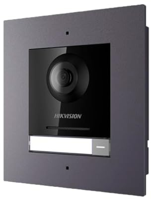 Vídeo Porteiro IP Hikvision Pro Série KD8 2MP PoE 1 Botão Exterior IP65 - DS-KD8003-IME1(B)/Flush