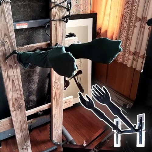 Oracra Wing Chun Attrappe Verstellbare Wing Chun-Puppe mit Federarmen, Puppe für Kampfsporttraining, Handkraft-Mann-Pfahlpuppen-Trainer, An Der Wand Montierbares Kung Fu-Ziel