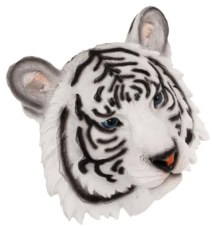 Amosfun Tierkopf Wanddekoration Aus Kunstharz Wandkunstdekor Hängende Tierkopf Skulptur Für Wohnzimmer Vielseitige Deko Für Zuhause Büro Und Kaffeehaus