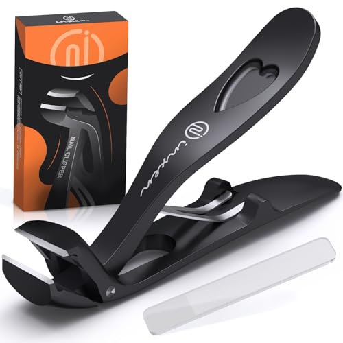 Coupe Ongle Pied Professionnel à tête Coudée Pour Personnes âgées ongles épais, Professionnel Coupe Ongle Set Avec Ouverture Mâchoire Large en Acier Inoxydable, Kit Manucure Pedicure Pour Hommes Femme