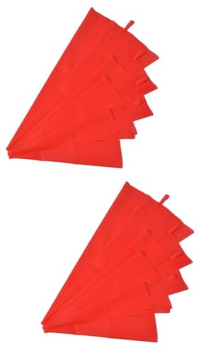 Garneck 10 Piezas Mangas Pasteleras Bolsas De Glaseado Bolsas para Decorar Galletas Bolsas De Chocolate Manga Pastelera Casera Manga Pastelera para Decorar Pasteles Bolsas De Tuberías Rojo