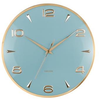 Karlsson [DL] Wall Clock Sienna Glow Misty Blue
