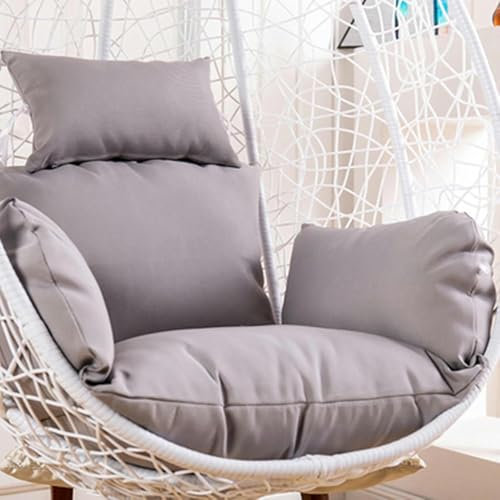 HOTAPEPU Outdoor Hängeschaukel Sitzkissen Ersatz mit abnehmbarem und waschbarem Bezug Ei Stuhl Kissen für Terrasse Hängesessel Schaukel