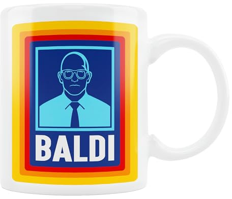 Baldi Gift Mug - Funny Coffee Mug for Bald Men, Dad, Grandad - Novelty Birthday or Father’s Day Gift for Him, Stepdad, Husband, Colleague - Humorous White Ceramic Tea Cup, 11oz