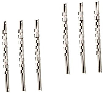 SOLUSTRE 2sets Sturdy Metal Socket Organizer Tool Box Organiser Tray Socket Organiser Container Wrench Storage Holder
