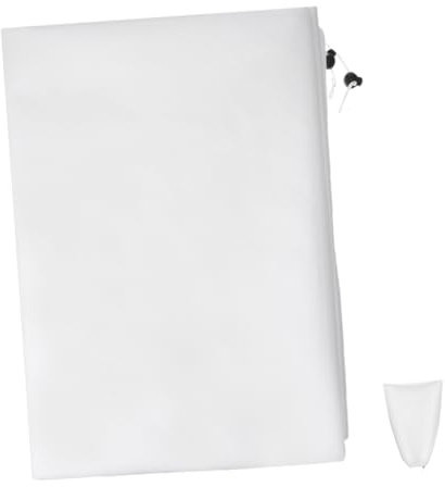 POPETPOP Housse de Protection pour Plantes Tissu Non Tissé Protection Hivernale Épaissie avec Cordon de Serrage Couverture Gel pour Arbres et Plantes Blanc