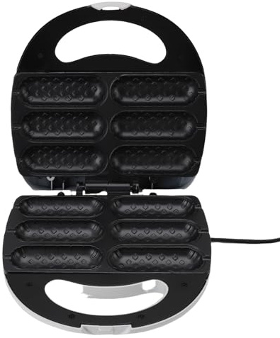 Dioche Hot Dog Maker Antiaderente Colazione Salsiccia Grill Fornello Macchina 750W Creatore di Rotoli di Salsiccia per la Cucina Domestica Barbecue All'aperto (Spina Europea 220V)