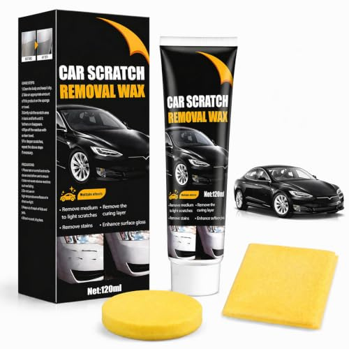 Car Scratch Remover, 2026 New Car Polish Wax Scratch Remover Kit for Cars, Swirl Marks and Scuff Removal, Shallow Scratches Car Polish for All Paint Types, 120ML