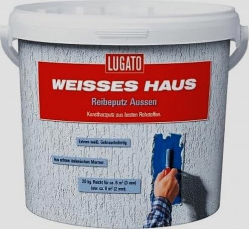 Lugato Weisses Haus Reibeputz 2mm 20 kg - Für Innen und außen