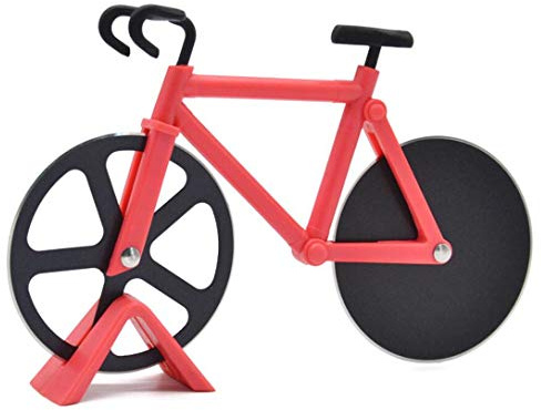 Fahrrad Pizzaschneider Räder Edelstahl Fahrrad Rad Schneider Schneider Werkzeug rot