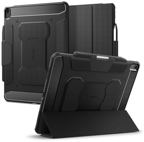 Spigen Cover Rugged Armor Pro Compatibile con iPad Air 8 Generazione M4 13 pollici (2026) / iPad Air 7&6 Generazione M3 M2 13 pollici (2025/2024) - Nero