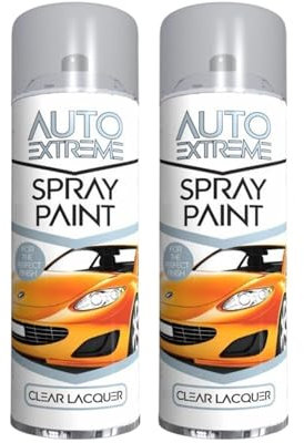 PNJB All Purpose Spray Paint, Perfect Finish, Long Lasting Adhesion, Fast Drying Solution, Smooth Finishing, Durable, Clear Lacquer, 250 ML, (2PCS)