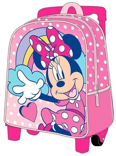 Zaino per bambini Trolley Scuola di Minnie MouseColore Rosa-25x10x29cmRealizzato in PoliestereCon Chiusura a CernieraStampa MinnieOriginale in Spagna