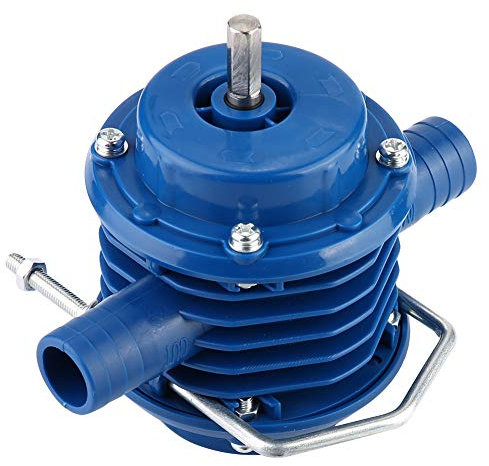 Elektrische Bohrwasserpumpe, Selbstansaugende Mini-Pumpe für den Hausgarten mit Edelstahl und Technischem Kunststoff, Blau