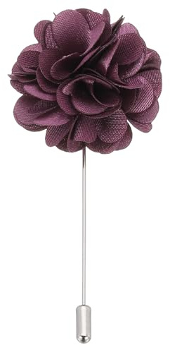 PATIKIL Boutonnière Mariage Homme en Forme de, Épingle de Revers pour Hommes, Fleurs de pour Costume de Mariage, Broche d'Anniversaire Remise des Diplômes,