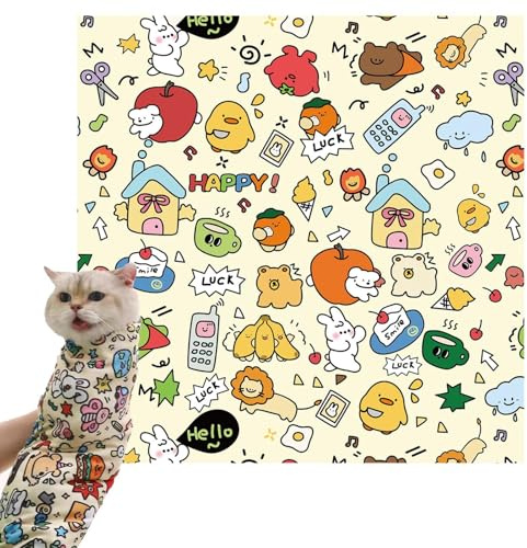 Katt Swaddle Wrap – kattdräktspåse, tygpåse, repfri, självklösande, husdjur, kattvård, husdjurstillbehör katt lugnande omslag för nagelklämma, rena öron, borste tänder