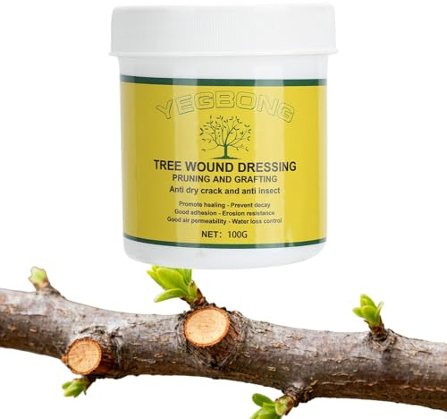 108 g Wundverband Wundversiegelung für Bäume, Heilversiegelung für Pflanzen, Bonsai-Schnittpaste, Wundheilmittel, Baumschnittpaste für Obstbäume und Rosenbäume