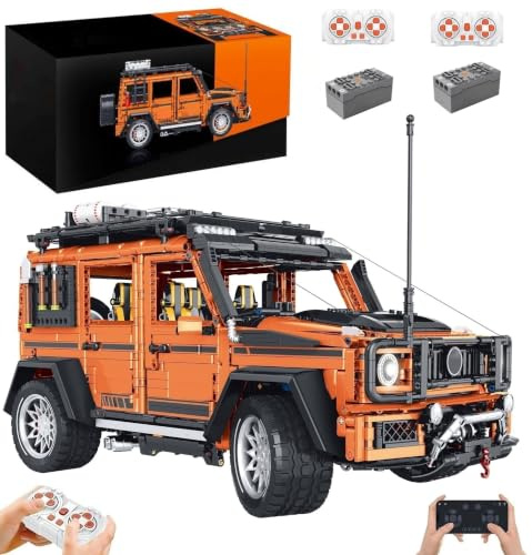 Technik Auto für Mercades G-Klasse AMG G63, 3914 Teile (Mit Originalkarton) | Mit 7 Motoren, Modellauto-Bausatz im Maßstab 1:8, Klemmbausteine Rennauto Modellbausatz, Sportwagen Sammlerstück für Autofans