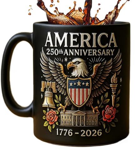 Taza de cerámica - Taza de café de 11 oz, taza de té impresa | símbolo cultural de la bandera de águila diseño de bebidas calientes para mujeres hombres | mango clásico taza de sopa taza de viaje