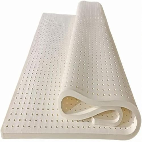 Naturlatexmadrasser, Naturlig mjuk fasthet - 2,5 cm Bomullsöverdrag ingår, Lämplig for sovrum, dubbelsäng, enkelsäng(135x190cm(53x75in))