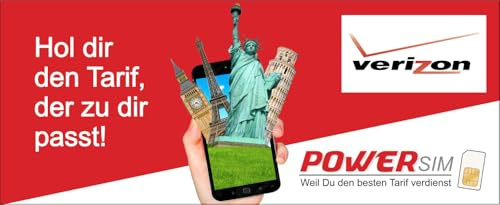 USA Verizon Simkarte 50 GB mit USA Telefonnummer kostenlos Telefonieren nach Deutschland