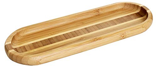 Totally Bamboo Catch-All Spoon Rest with Inlay Design