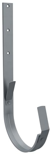 ZAMBELLI Dachrinnenhalter RG333-30/5 Anthrazit verzinkt | Rinneneisen aus verzinktem Stahl, Rinnenhalter für Dachrinne halbrund, einfach montiert ohne löten