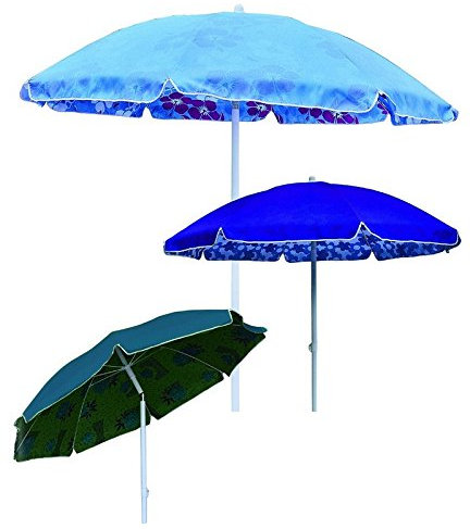 OMBRELLONE Spiaggia, Giardino DIAM. 200 - PALO in Ferro DIAM. 32 8 Stecche in Ferro U Shape Paragon - SNODO PLASTICA Telo in Poliestere Duplex Verde Borsa Tracolla in POLIETILENE