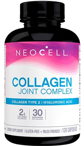 NeoCell, Joint Complex, 120 glutenfreie Kapseln, 2000mg Hydrolysiertes Kollagen & 60mg Hyaluronsäure je Dosis, Sojafrei, GMO frei, Geschmacksneutral