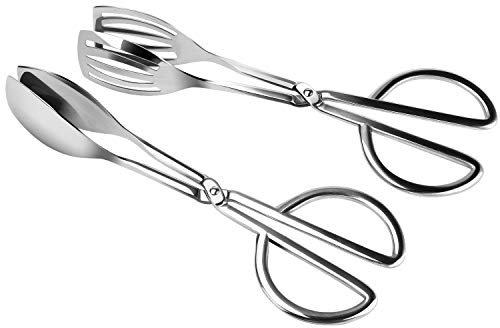 Gebäckzange Essen Tong, 2 Pack Küchenzangen,Tongs, Zange, Kitchen Tongs, Zange Küche, Gebäckzange, Küchen Zange, Fleisch Zange, Zange Küche Edelstahl, Gebäckzange Edelstahl, Küchen Zubehör BBQ