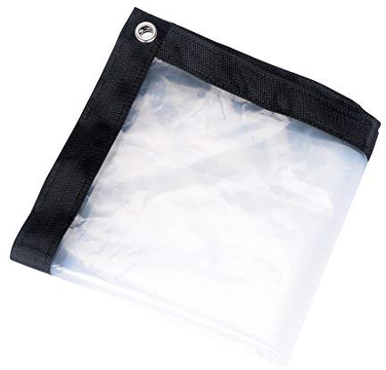 wasserdichte transparente Plane, Schutzplane 1Mx1M/1Mx2M/2Mx2M/2Mx3M/2Mx4M Strapazierfähige transparente wetterfeste Plane Faltbar Kunststofftuch 5 Größen für Choose