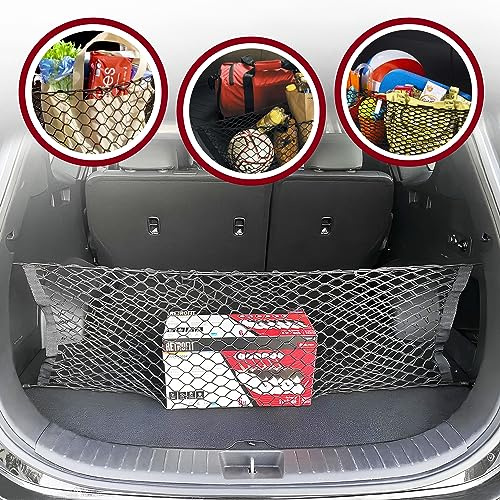 Envelope Style Trunk Mesh Cargo Net for Hyundai Tucson SE/SEL/N Line 2022-2026 - Car Accessories - Premium Trunk Organizers and Storage - Cargo Net for SUV - Vehicle Carrier Organizer