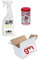 Fireglass, detergente pulitore immediato ed efficace per vetroceramica, forni, barbecue, vetri di stufe e termocamini, muri e mattoncini in Kit con Diavolina (Fireglass+Spazzacamino)