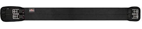 Sattelgurt aus Neopren Start elastisches Neopren-Dressurhalsband, Gurt mit Gummizug, Kurzgurt für Pferde, Reitgurt, Dressur, Langgurt, schwarz, Dressurgurt (40 – 145 cm) (Schwarz, 105 cm)
