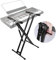 GUITTO Keyboard Piano Stand Gas Spring One-button Easy and Smooth Lifting Function Heavy Duty X Style Adjustable and Portable Music Keyboard Stand with Locking Straps with Skid-proof Pads GKS-02