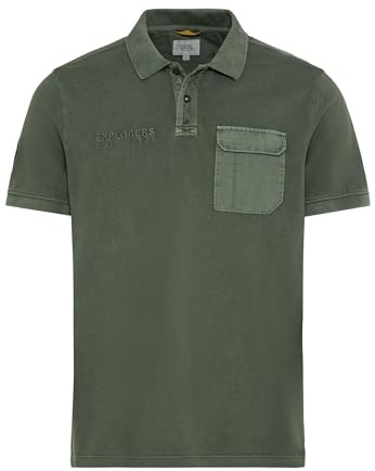 camel active Herren Piqué Poloshirt aus zertifiziertem Organic Cotton