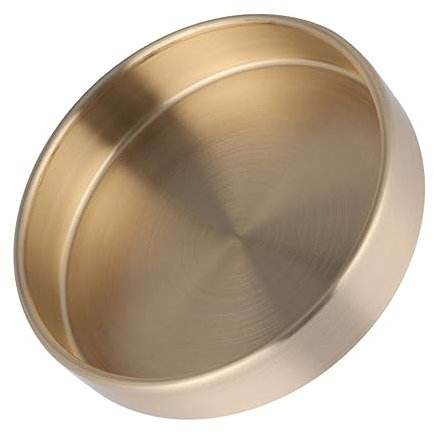 Cabilock Rundes Ablagefach Aus Reinem Messing Kosmetikhalter Aufbewahrungstablett Für Kleinigkeiten Schmuck Organizer Für Zuhause
