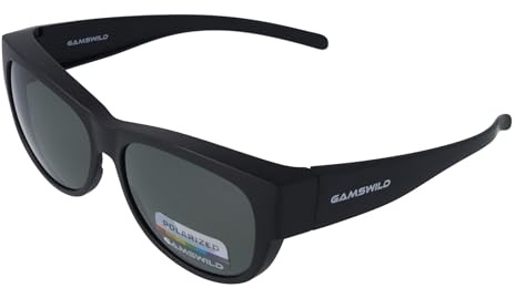 Gamswild WS4032 Überbrille Sonnenbrille Sportbrille Damen Herren Fahrradbrille Unisex | grau | braun | schwarz