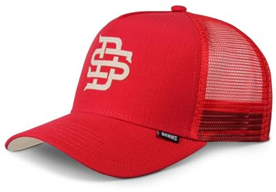 Djinns - Future Ripstop (red) - Trucker Cap Meshcap Hat Kappe Mütze Caps