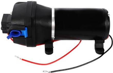 Wasserpumpe 12V für Camping und Wohnwagen, Membranpumpe für Garten, 40 PSI, Selbstansaugend, Trockenlaufschutz, Zuverlässige Wasserzufuhr